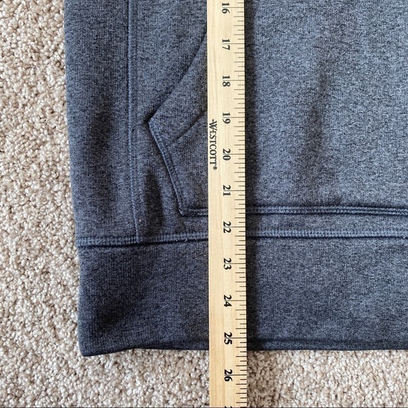 BURTON Durable Goods Gray Pullover Hoodie Sweatshirt Logo Thumb Holes Men's S - Picture 8 of 8